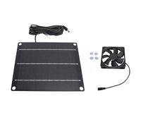 Ventilateur d'extraction solaire 6W 6V, refroidissement silencieux, Circulation de l'air, ventilateur polyvalent alimenté par panneau solaire pour animaux de compagnie