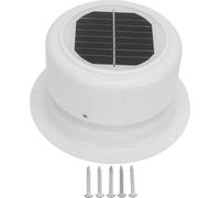 Ventilateur d'extraction solaire avec vis de fixation, idéal pour l'évacuation d'air dans les camping-cars, les bateaux et les caravanes