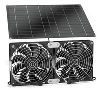 Ventilateur d'extraction solaire - MOOHOP - 25W - Imperméable - Montage sur toit ou mur - 80 dB