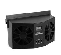 Ventilateur D'extraction Solaire pour Voiture, Ambiance Estivale, Abs Noir