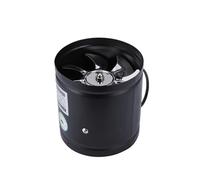 Ventilateur d'extraction, Ventilateur De Conduit En Ligne 4 Pouces/6 Pouces, Booster D'échappement, Refroidissement L'air, Lames Métalliques(Zwart,6 inch)