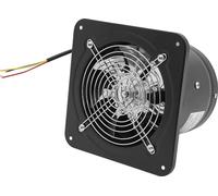 Ventilateur d'extraction - Ventilateur de fenêtre et mural - Diamètre Ø 15 cm - Débit d'air 220 m³/h - Puissance 40 W - Clapet anti-retour - 220 V 50 Hz - Noir