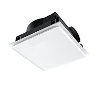 Ventilateur d'Extraction Ventilateur d'échappement au plafond de 30 × 30 cm, puissant ventilateur de plafond universel for toilettes commerciales Ventilateur de plafond silencieux, blanc, 40W Extracte