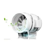 Ventilateur d'extraction, Ventilateur D'échappement Silencieux En Ligne, 3''4" 5" 6", Extracteur De Conduit For Salle De Bains, Cuisine, Toilettes, Nettoyage De L'air Mural(5inch)