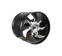 Ventilateur d'extraction Ventilateur Électrique De Tuyau Conduit 2 Pièces 4/6/7/8/10/12 Pouces, Air, Échappement Ventilation En Métal, Mini Extracteur, Cuisine Mur Plafond pour bouche(BLACK_8INCH)