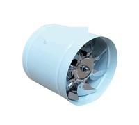 Ventilateur d'extraction Ventilateur Électrique De Tuyau Conduit 2 Pièces 4/6/7/8/10/12 Pouces, Air, Échappement Ventilation En Métal, Mini Extracteur, Cuisine Mur Plafond pour bouche(WHITE_12INCH)