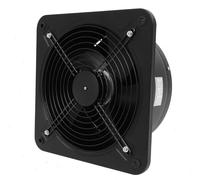 Ventilateur d'extraction - Ventilateur industriel de conduit - Puissance 107 W - 220 V CA - Débit d'air 2677 m³/h, 2677 tr/min - Moteur à roulements à billes - 35 × 35 × 13 cm - Noir