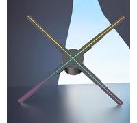 Ventilateur D'hologramme 3D, Projecteur Holographique de 22 Pouces, Support D'affichage Publicitaire, Application WiFi, Télécommande Bluetooth, Résolution 678 LED 2000x1356, pour
