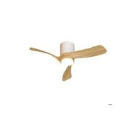 Ventilateur Diam. 72 cm 15 W 2100LM 3000/5000K Céramique Blanc et Bois- Mantra - Nemo II XS