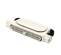 Ventilateur Double Tête Rotatif 360 Degrés Voiture Ventilateur Siège Appui-tête Avant Et Arrière Air Refroidissement Grande Batterie 3000mAH Réfrigération À 3 Vitesses(USB Power Beige)