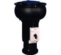 Ventilateur ECO CVD-S, débit de 350 m³/h, avec boîtier en plastique noir