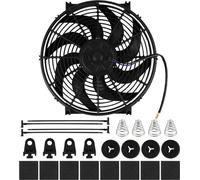Ventilateur électrique 14 pouces, 12 V, 90 W, usage universel, ventilateur de voiture avec kit de montage