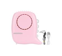 Ventilateur Electrique à col suspendu avec 3 vitesses charge USB-Rose