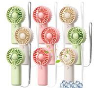 Ventilateur électrique portable mini alimenté par pile AAA, vitesse unique, ventilateur personnel silencieux de 5 pouces, convient pour la table de chevet, le camping, les activités extérieures, venti