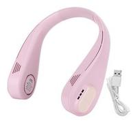 Ventilateur électrique USB de cou suspendu-rose G
