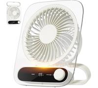 Ventilateur électrique - Ventilateur USB - Ventilateur portable à piles - Ventilateur compact - Ultra-silencieux et pliable à 180°