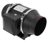 Ventilateur en ligne, débit d'air élevé, fonctionnement silencieux, 100 mm, noir, 220 V, norme UE