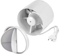 Ventilateur encastré pour installations de gaines et domestiques, 150 mm, 320 m³/h, avec prise secteur UE
