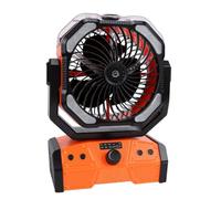 Ventilateur Extérieur Rechargeable avec Brumisateur et Lumière LED pour Tentes et Rassemblements Extérieurs 20 000 MAh