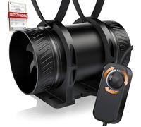 Ventilateur Extracteur d’Air Réglable 100 mm avec Base 8 W 310 m³/h Silencieux Salle de Bain Cave Humide Garage Cuisine