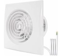 Ventilateur Extracteur d'Air 100mm pour Salle de Bain, Aérateur de Gaine Mural pour Échappement