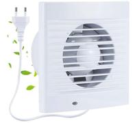 Ventilateur extracteur d'air silencieux - MICHAEL NETWORK TECHNOLOGY - Valve anti-retour - Grille anti-moustique