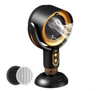 Ventilateur extracteur d'huile de bureau réglable avec alimentation USB pour un retrait efficace de la fumée dans les cuisines et les zones de cuisson chaudes (noir doré)