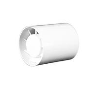 Ventilateur Extracteur en Ligne 100mm, 130 m³/h 10W Aérateur Extracteur Silencieux 34 dB, Ventilateur de Conduit Compact Pour salle de bain, WC, cuisine, serre, garage, grenier