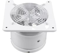 Ventilateur extracteur, performance industrielle, grille de sécurité, BLANC