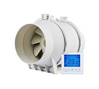 Ventilateur extracteur rond 150 mm 3 vitesses IP44 avec minuterie pour | Installation modulaire avec design enfichable pour un montage flexible au plafond et au mur - Idéal pour la salle de bain