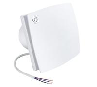Ventilateur extracteur silencieux avec minuteur - 95 m³/h 30 dB - Pour salle de bain, toilettes, cuisine - Ventilateur mural avec panneau avant moderne - 100 mm