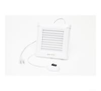 Ventilateur extracteur silencieux de 100 mm pour salle de bain - Montage mural - Fonctionnement silencieux - Faible bruit - Contrôle de l'humidité - ABS blanc
