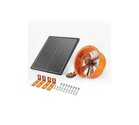 Ventilateur Extraction Air de Grenier Solaire 40×15cm 1300CFM pour Pignon et Garage
