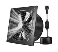 VEVOR Ventilateur Extraction Mural 30,5 cm Ventilateur Extracteur 2647 m³/h Extracteur d'Air pour Grenier, Garage, Sous-sol, Atelier, Cuisine, Faible Consommation 70 W, avec Variateur de Vitesse, Noir
