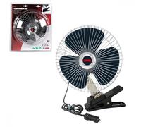 Ventilateur Géant à Pince ou Fixe 24V 16W - Grille en Métal Chromé - Fonctionnem