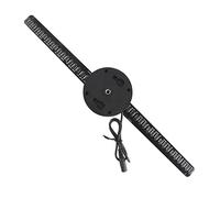 Ventilateur hologramme 3D de 41,9 cm avec lampe rotative pour affichage de fête ou magasin