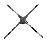 Ventilateur holographique 3D de 60 cm avec WiFi et Bluetooth, 720 LED surlignées et luminosité de 2200 cd/m², 1500 vidéos 3D gratuites, projecteur holographique 3D pour affichage de magasin,