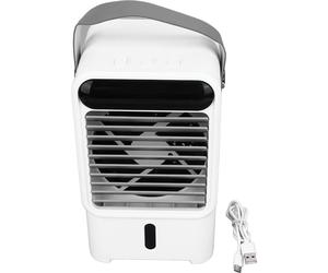 Ventilateur Humidificateur 500ml Alimenté par USB 6W 2A 5V Rafraîchisseur d'Air Trois Niveaux Ajustable Design Pull Out Climatiseur Sans Fenêtre