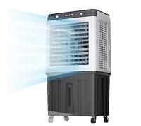 Ventilateur humidificateur de Refroidisseur d'air par évaporation-Ventilateur de climatiseur Portable pour dortoir de Bureau à Domicile, Refroidisseur d'air Mobile à 3 Vitesses de Vent