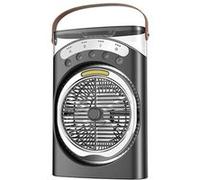 Ventilateur humidificateur ELVANZA portable brumisateur nano 360° 550ml Noir Noir