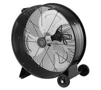 Ventilateur industriel 240W Ø66cm sur Roues 3 Vitesses 3 Pales Métal - Brasseur d'Air Puissant Atelier Garage Chantier Entrepôt