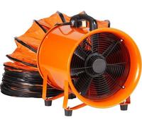 Ventilateur industriel 365 W, 2 810 tr/min, 1 214 l/s, ventilateur axial, tuyau de 10 m, 79 dB