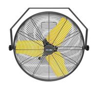 Ventilateur industriel 9200 CFM, 61 cm, ventilateur mural professionnel à 3 vitesses haute vitesse avec moteur scellé, ventilateur mural de grange robuste