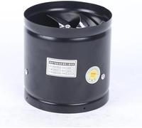 Ventilateur industriel de conduit - Ventilateur axial tubulaire 150 mm - Débit d'air 500 m³/h - Puissance 40 W - Tension 220 V/50 Hz - Boîtier métallique, peint au four - Noir