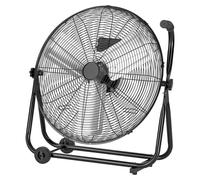 Ventilateur industriel de plancher, diamètre 609,6 mm, ventilateur à tambour, débit d'air élevé de 7500 CFM, pales en aluminium robustes, 3 vitesses, inclinaison de 360 degrés, idéal pour les locaux c