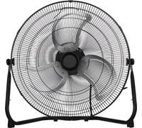 Ventilateur industriel haute performance 20 pouces - Ventilateur de sol à 3 vitesses - inclinaison réglable à 360° - Ventilateur de sol à grande vitesse pour la maison et le bureau