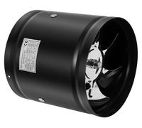 Ventilateur industriel pour conduits ronds - FD-150-2 - Conduit rond de 150 mm - Fonctionnement en aspiration et en soufflage - 7 pales - 220 V AC, 40 W - Moteur en cuivre pur, débit d'environ 600 m³/
