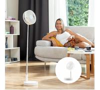 Ventilateur de Bureau InnovaGoods Ø7,7'' Blanc, Argenté
