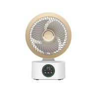 Ventilateur Intelligent Portable Ultra silencieux, Rechargeable, Contrôle vocal, Double éclairage nocturne, Aromathérapie intégrée