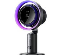 Ventilateur JISULIFE de table Pro3 turbo oscillant, avec purificateur d'air et lumière RVB, filtre HEPA H11, 100 vitesses réglables, batterie rechargeable de 10 000 mAh